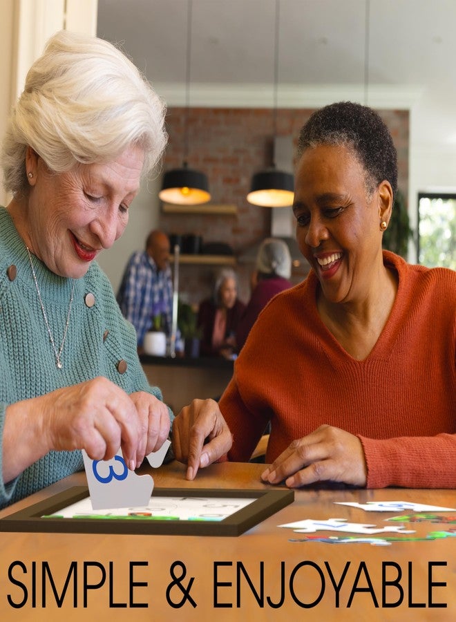 Keeping Busy Numbered 3 Pack Large Piece Puzzles for Seniors | Dementia Activities for Seniors Game Dementia Products for Elderly Alzheimers Activities (Numbered Puzzle) - Image 3